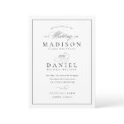 Modern Elegant Script QR Code Photo Budget Wedding