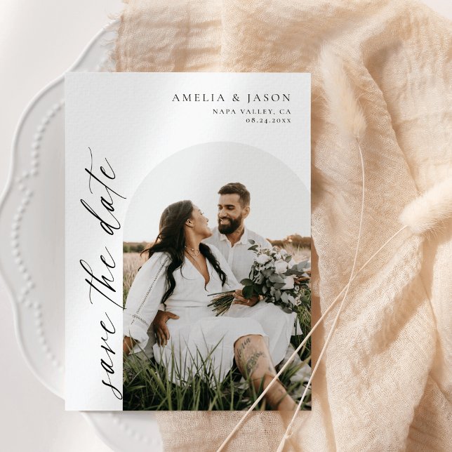 Modern Elegant Script Save the Date Invitation (Creator Uploaded)