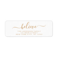 Modern Elegant Script Typography Believe