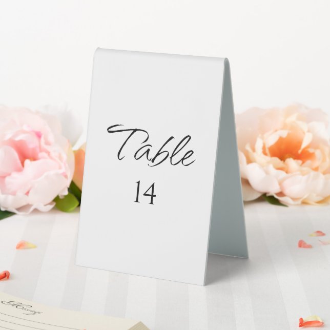 Modern Elegant Script Wedding Reception Simple  (In SItu (Wedding))