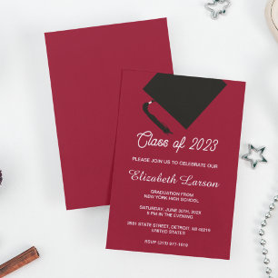 Modern Elegant Senior Graduation Party Invitation