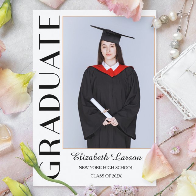 Modern Elegant Senior Graduation Party Invitation (Creator Uploaded)