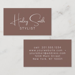 Modern Elegant Sienna Professional Business Card