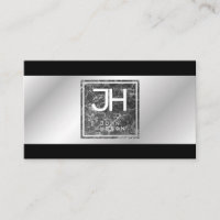 Modern Elegant Silver and Black Template Business