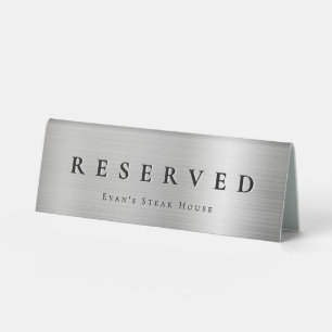 Modern Elegant Silver Metal Simple Clean Reserved