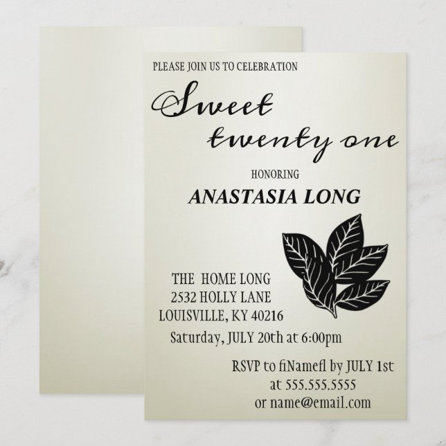 Modern, Elegant Silver Save The Date (Front/Back)