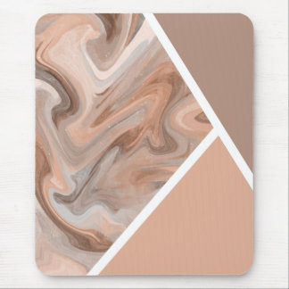 Modern Elegant Simple Brown Abstract Mouse Pad