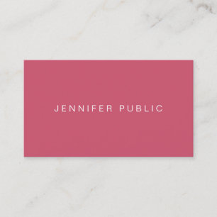 Modern Elegant Simple Design Template Trend Colour Business Card