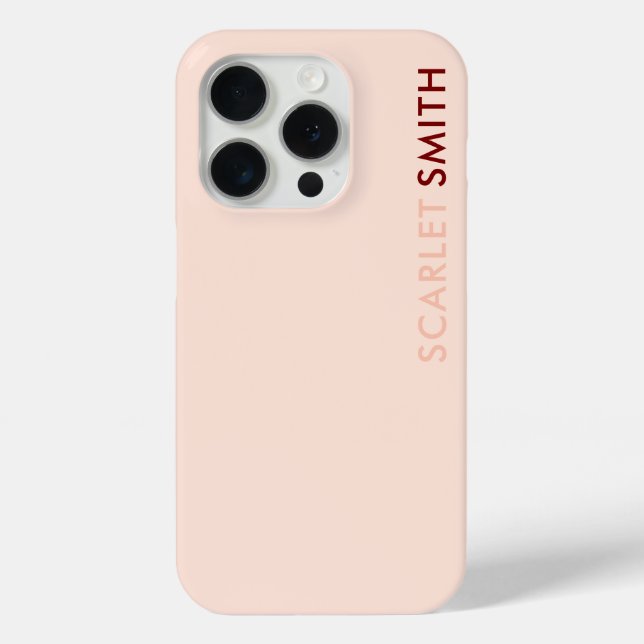 Modern elegant simple minimalist   Case-Mate iPhone case (Back)