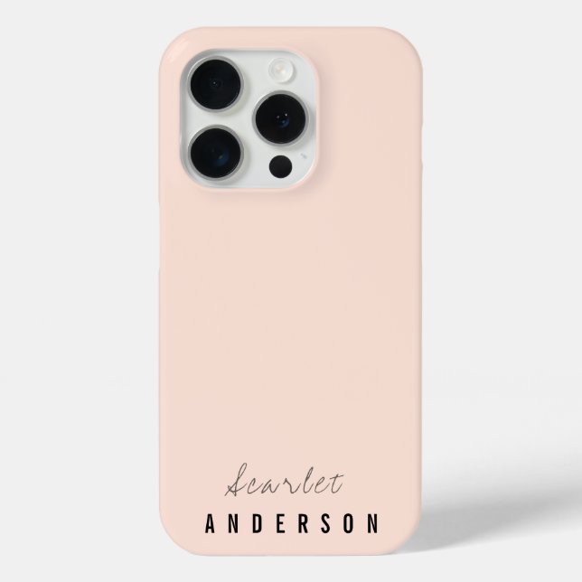 Modern elegant simple pastel  Case-Mate iPhone case (Back)