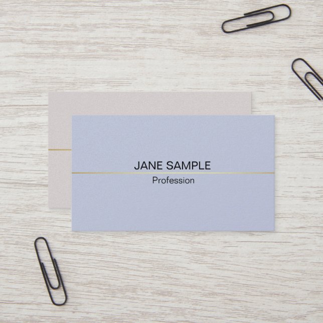 Modern Elegant Simple Professional Design Business Card (Front/Back In Situ)