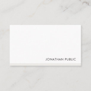 Modern Elegant Simple Professional Template Chic Business Card