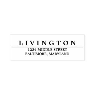 Modern Elegant Simple Self-inking Stamp