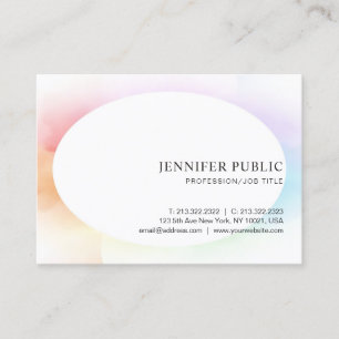 Modern Elegant Simple Trendy Colourful Template Business Card