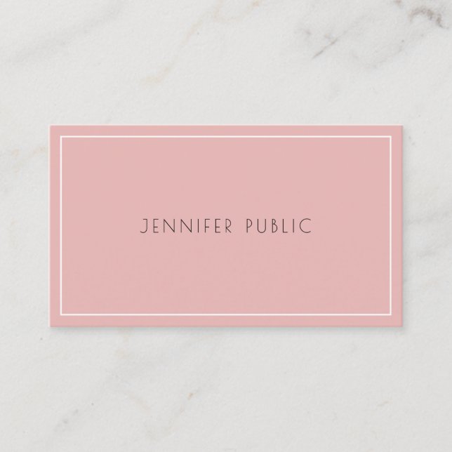 Modern Elegant Simple Trendy Design Professional Business Card (Front)