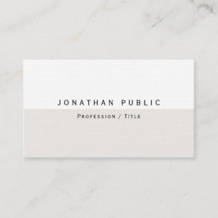 Modern Elegant Sleek Template Luxe Premium Linen Business Card
