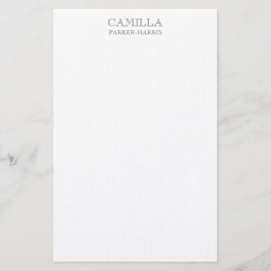 Modern Elegant Smokey Gold Personal Stationery 