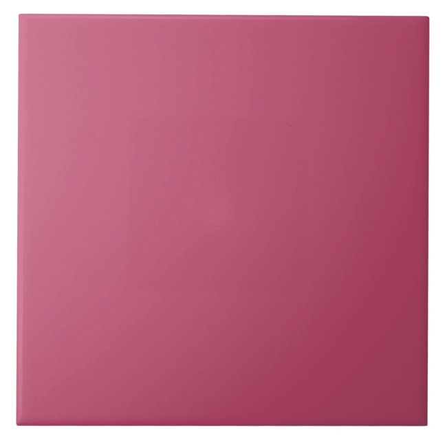 Modern Elegant Solid Pink Ceramic Tile (Front)