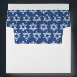 Modern Elegant Star of David Pattern Bar Mitzvah Envelope<br><div class="desc">Design is composed of simple typography with sans serif and serif font.</div>