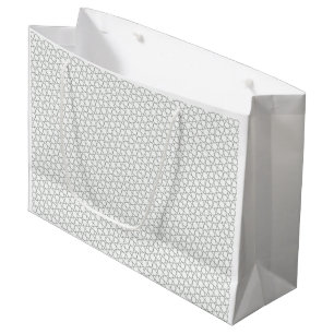 Modern Elegant Star Pattern Large Gift Bag