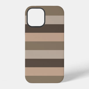 Modern elegant striped pattern iPhone 12 case