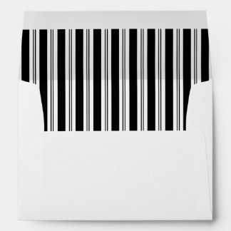 Modern Elegant Stripes Wedding Envelope