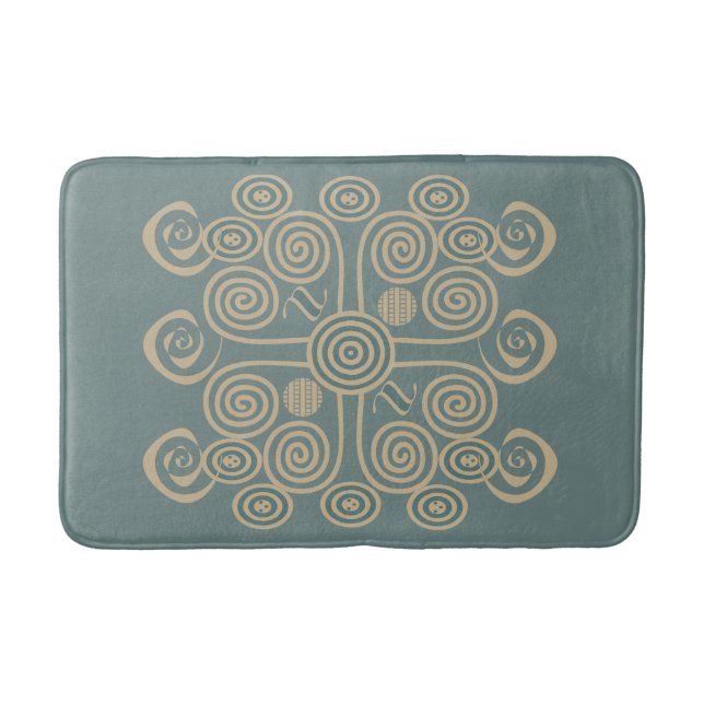 modern elegant stylish patterns bath mat (Front)