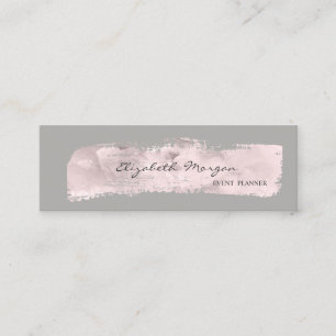 Modern Elegant Stylish Simple, Paint Stroke Mini Business Card
