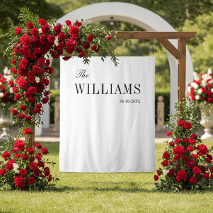 Modern elegant stylish wedding backdrop  tapestry