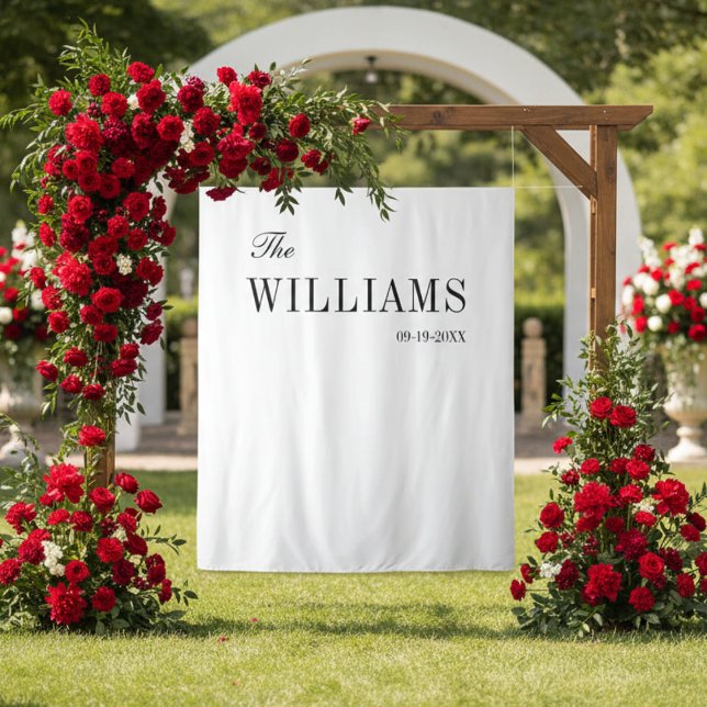 Modern elegant stylish wedding backdrop  tapestry (Creator Uploaded)