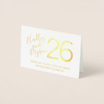 Modern Elegant Table Numbers REAL FOIL<br><div class="desc">Real foil table numbers in gold or silver with personalised names, welcome message, and wedding hashtag information - these elegant table numbers are super custom and shine bright on reception tables! TO ORDER: Add each table number to your cart one by one with edits until you reach the quantity needed....</div>