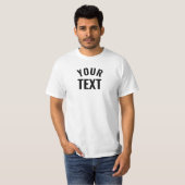 Modern Elegant Template Add Text Men's White Value T-Shirt (Front Full)
