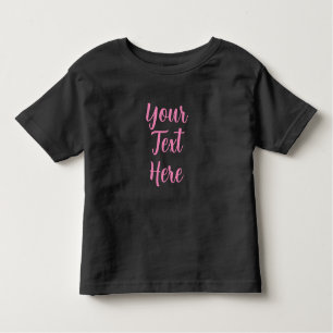 Modern Elegant Template Handwritten Custom Baby Toddler T-Shirt