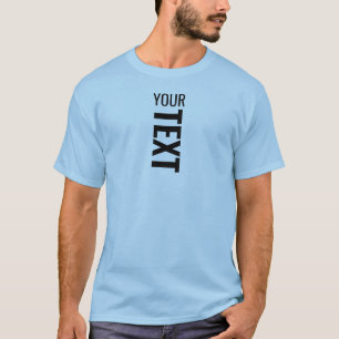 Modern Elegant Template Men's Basic Light Blue T-Shirt