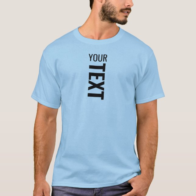 Modern Elegant Template Men's Basic Light Blue T-Shirt (Front)