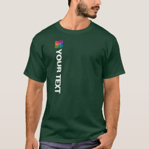 Modern Elegant Template Upload Photo Or Logo Mens T-Shirt