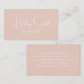 Modern Elegant Terracotta Professional Business  Business Card