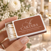 Modern Elegant Terracotta Wedding Favours