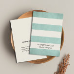 Modern Elegant Texture Green Interior Designer Business Card<br><div class="desc">Modern customisable business card template with textured green and light grey stripes. Elegant and simple design. Perfect for interior designers,  consultants,  salons,  boutiques.</div>