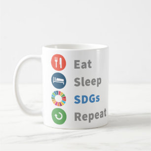 Modern Elegant Trendy Gifts Sustainability 2030 Coffee Mug
