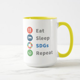 Modern Elegant Trendy Gifts Sustainability 2030 Mug