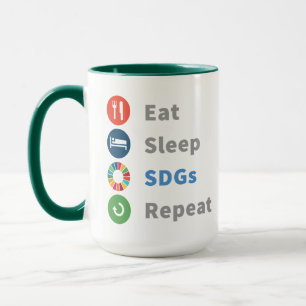 Modern Elegant Trendy Gifts Sustainability 2030 Mug