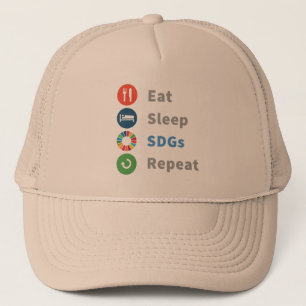 Modern Elegant Trendy Gifts Sustainability 2030 Trucker Hat