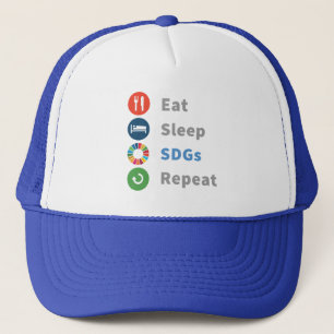 Modern Elegant Trendy Gifts Sustainability 2030 Trucker Hat