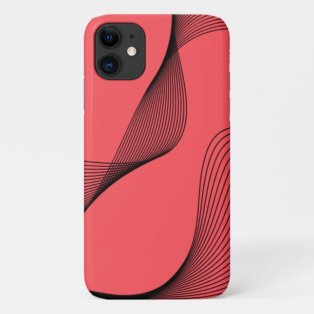 Modern, elegant, trendy, simple wavy illustration Case-Mate iPhone case (Back)