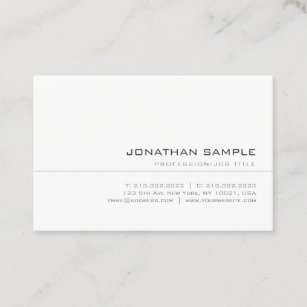 Modern Elegant Trendy Stylish Simple Professional Business Card