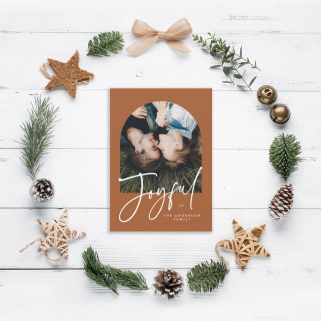 Modern elegant trendy typography rust joyful (Creator Uploaded)