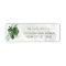 Modern Elegant Tropical Leaves Return Address