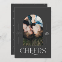 Modern elegant typography black 1 photo Christmas