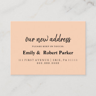 Modern Elegant Typography New Address Enclosure Ca